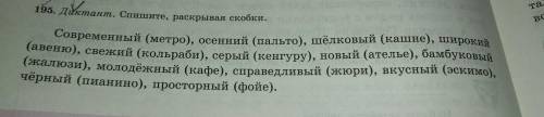 Диктант спишете раскрывая скобка даю 25 195упр