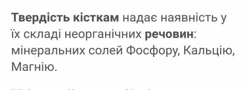 Речовина відповідаютщя за твердість кісток