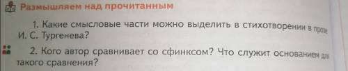 дам 55 !! Стихотворение А.С Тургенева:сфинкс для 1,2 номера