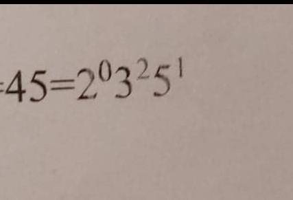 Информатика.Как сделать код который будет делать из числа 45 = 2⁰3²5¹ тоесть как возвести в степень