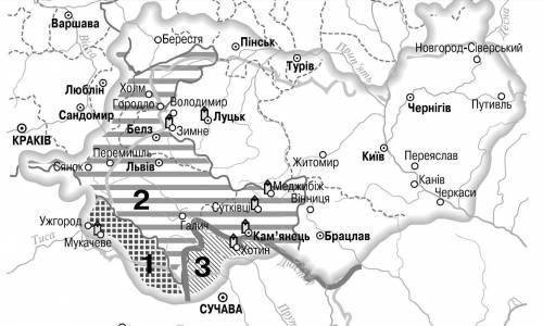 До якої держави на початку XV ст. належали території, що позначені на картосхемі цифрою 2? Виберіть