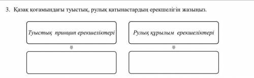 Қазақ қоғамындағы туыстық, рулық қатынастардың ерекшелігі( қысқаша және дәл жауап)