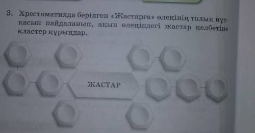 3. Хрестоматияда берілген «Жастарға» өлеңінің толық нұс- қасын пайдаланып, ақын өлеңіндегі жастар ке