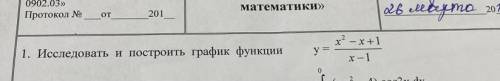 Исследовать и построить график функции