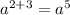 a^{2+3} = a^{5}