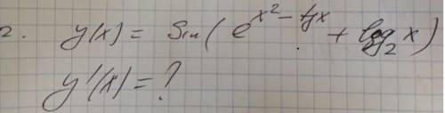 Y(x)=sin(e^x^2^-tgx+log_2x)Фото прилагается