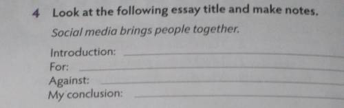 Loot at the following essay title and make notes