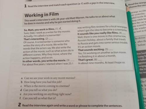 Working in Film This week's interview is with 28-year-old Matt Warren. He talks to us about what he