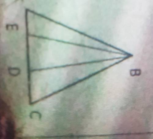 . 5.Дан равнобедренный треугольник ABC. Известно, что угол ABE равен углу CBD.Докажите, что треуголь
