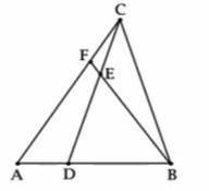 решить геометрию Точка D лежит на стороне AB треугольника ABC,причём AD:DB=0,5 Точка E лежит на CD п