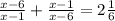 \frac{x - 6}{x - 1} + \frac{x - 1}{x - 6} = 2 \frac{1}{6}