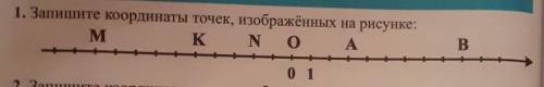 Запишите координаты точек, изображенных на рисунке: