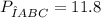 P_{ΔABC} = 11.8