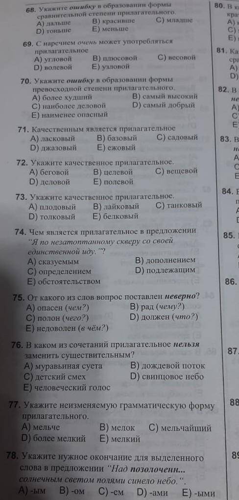 Тетст по русскому проверьте себя