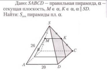 , задачка простенькая, но условие покоя не дает! Почему в задаче написано правильная пирамида, а н