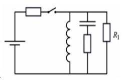 В цепи показанной на рисунке идеальны все элементы. ЭДС источника: 20В Индуктивность катушки: 0.6Гн