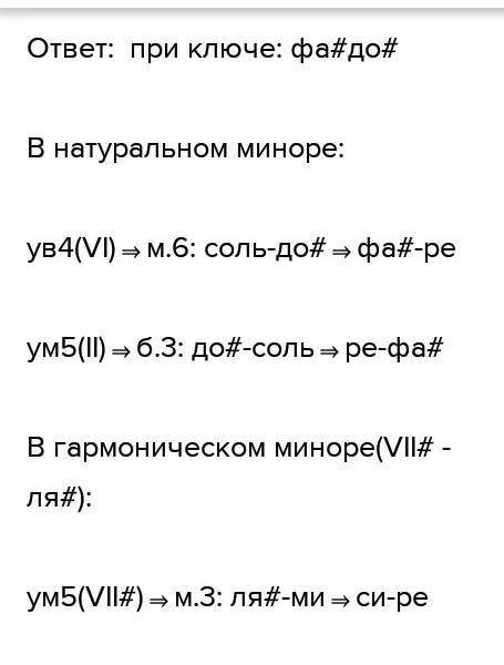 СОЛЬФЕДЖИО Выписать четыре последовательности в си миноре