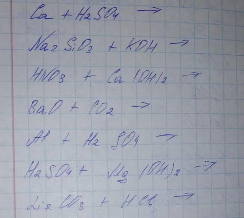 Закінчити рівняння хімічної реакції наказати їх тип