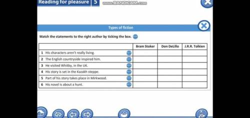 Match the statements to the right author by ticking the box