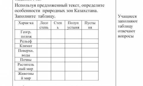 Только нужно поверх воды, растительный мир и животный мир.