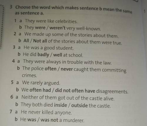 Choose the word which makes sentence b mean the sameas sentence a.Виберіть слово, у якому речення b