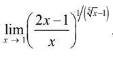 Решить предел с 2 замечательного предела Заменить x на t = x - 1