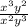 \frac{x^{3} y^{2}}{x^{2} y^{3}}