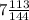 7\frac{113}{144}