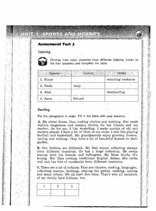 Надо сделать 1) Reading (с переводом!) 2) Grammar (в части 1. дополнительно к заданию выделить основ