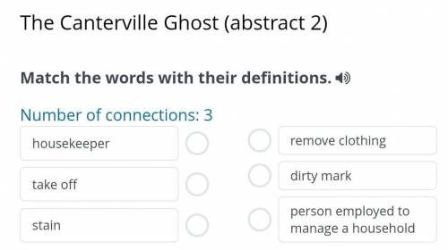 The Canterville Ghost (abstract 2) Match the words with their definitions.