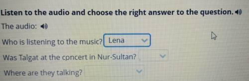 Listen to the audio and choose the right answer to the question. The audio: Who is listening to the