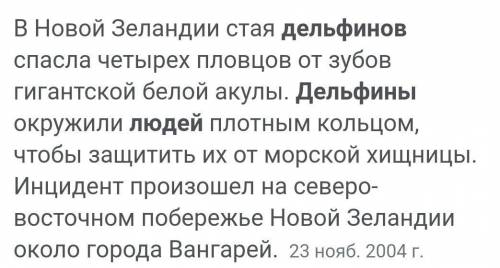 Случаи когда дельфины людей . просто интернет не работает , а писать то надо заранее