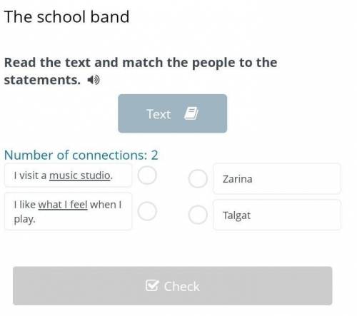 Read the text and match the pepole to the statements