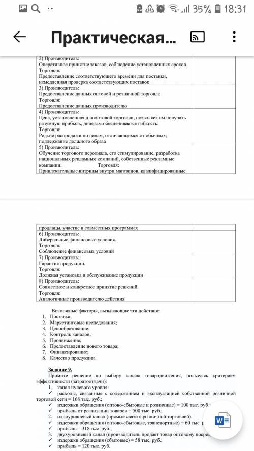 Задание 7. Распределите магазины по типам 1.Магазин спецодежды «Роба» 2.Магазин «Рябинушка» в с. Ива