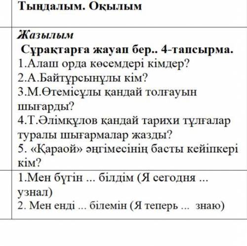 1.Алаш орда көсемдері кімдер? 2.А.Байтұрсынұлы кім? ответьте на 3.М.Өтемісұлы қандай толғауын шығард