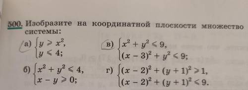 Изобразите на координатной плоскости множество системы