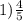 1) \frac{4}{5}