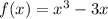 f(x) = {x }^3 - 3x