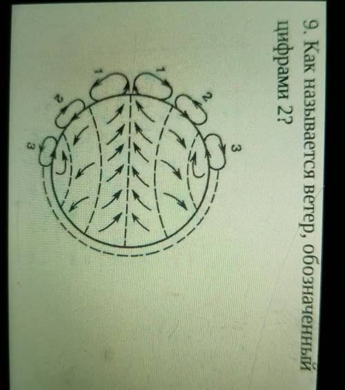 . Как называется ветер обозначенный цыфрами 2?