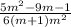 \frac{5m^{2}-9m-1 }{6(m+1)m^{2} }