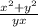 \frac{x^{2} +y^{2} }{yx}