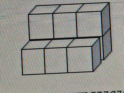Найти объём фигуры,изображонной на рисунке,если ребро маленького кубика равно 2 см