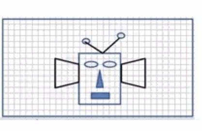 нарисовать робота в QBasic.