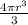 \frac{4\pi r^{3} }{3}