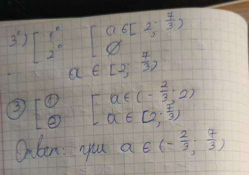 При каких значениях а уравнение x^2+(3a-4)|x|+7-3a=0 не имеет решений?