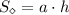 S_{\diamond}= a\cdot h