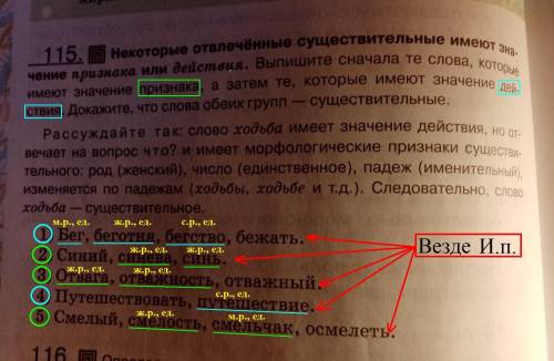 Выписать только существительные. Обозначить род, число, падеж.