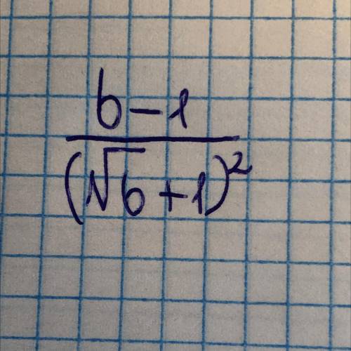 Сократите дробь b-1 —— (√b +1)^2