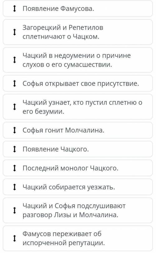 Расставь события в хронологическом порядке (действие 4), нужен точный ответ.