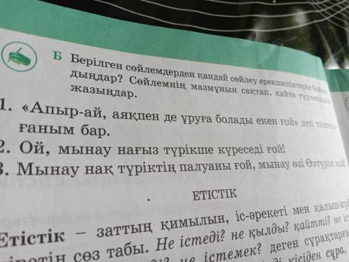 Берілген сөйлемдерден қандай сөйлеу ерекшеліктерін байқадыңдар?Сөйлемнің мазмұнын сақтап,қайта түрле